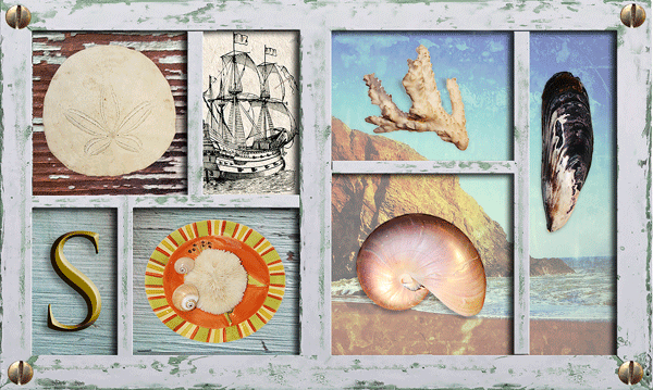 Vintage photo with mom and son standing on bridge looking over river