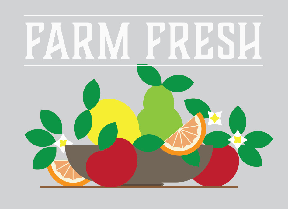 Farm fresh fruit in bowl