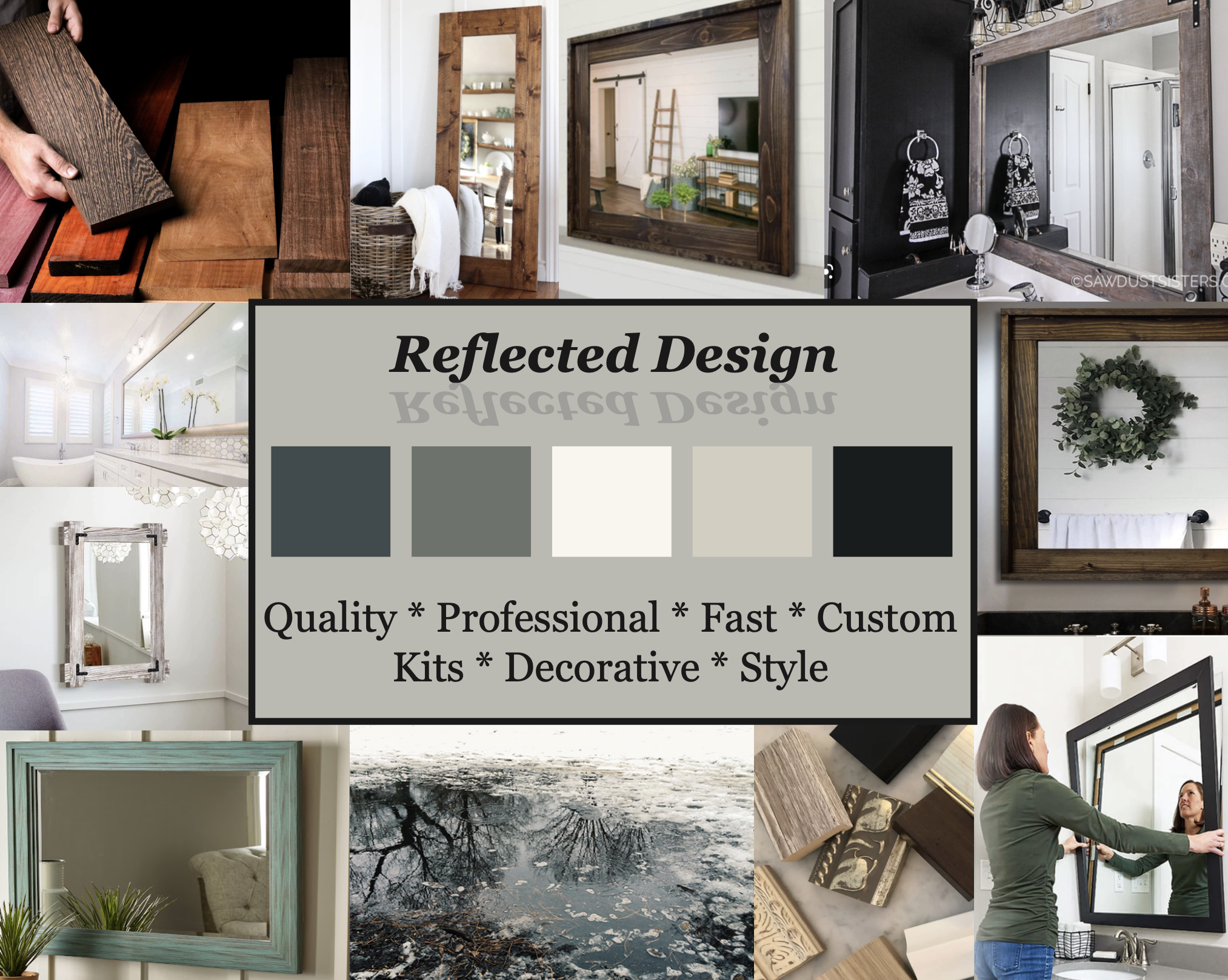 Moodboard for Reflected Design